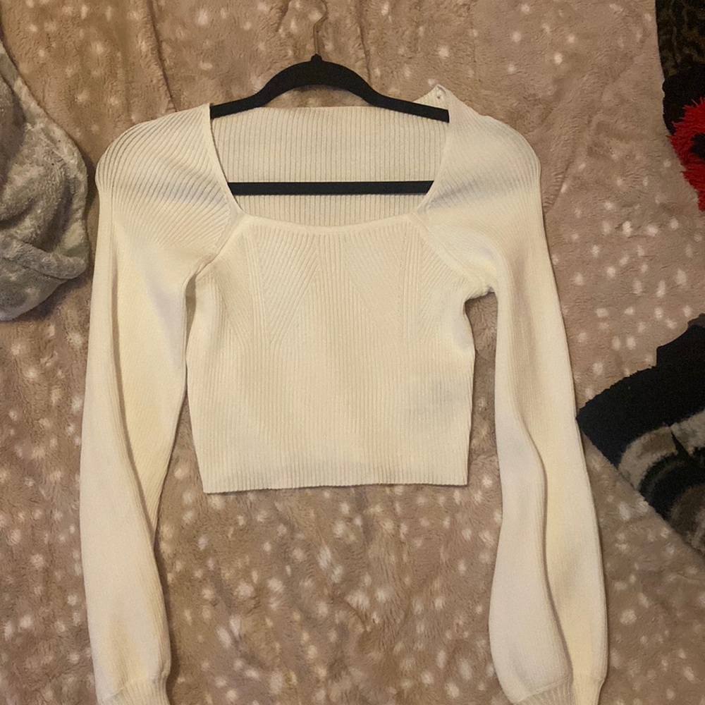white long sleeve shirt from shein, never worn.      size - small